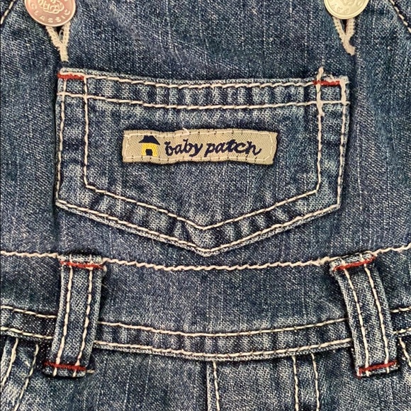 Warm, Lined Jean Overalls - Picture 3 of 8